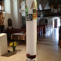 Foto: Christine Ornig Osterkerze - Lebenszeichen von Alpha ...